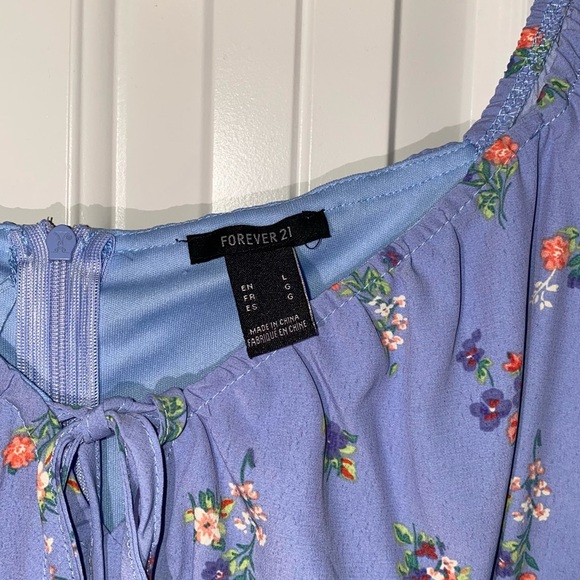 Forever 21 Floral Puff Sleeve Dress - Picture 9 of 14